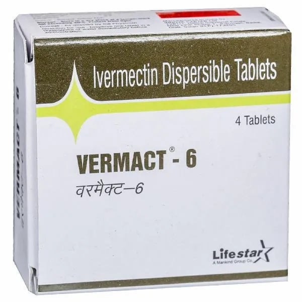 Vermact 6Mg - Ivermectin 6 Tablet