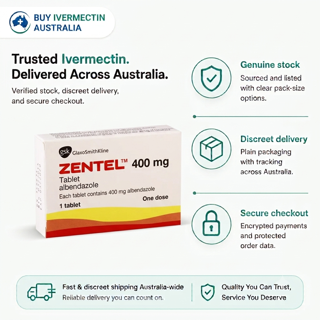 Zentel 400mg - Albendazole in Australia