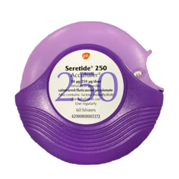 Round Purple Inhaler 60 – Salmeterol/Fluticasone