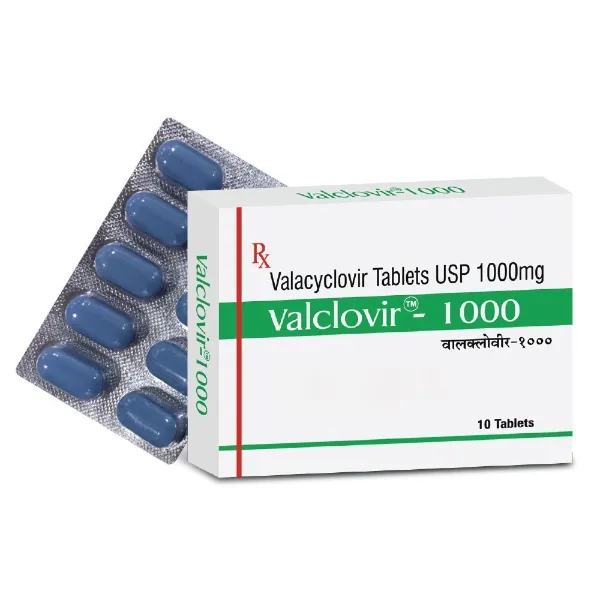Valclovir 1000mg - Valacyclovir 1000mg Tablet