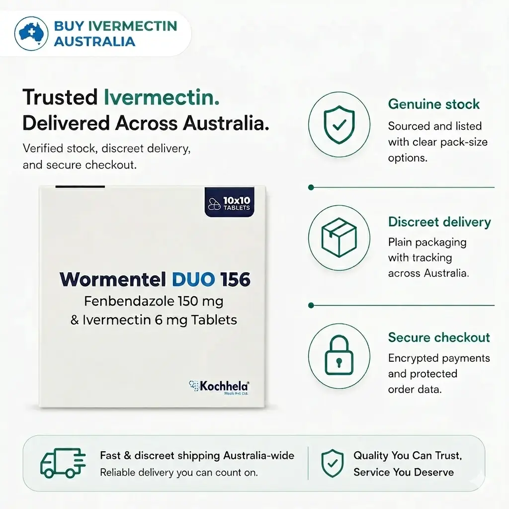 Wormentel Duo 156mg - Fenbendazole/Ivermectin in Australia