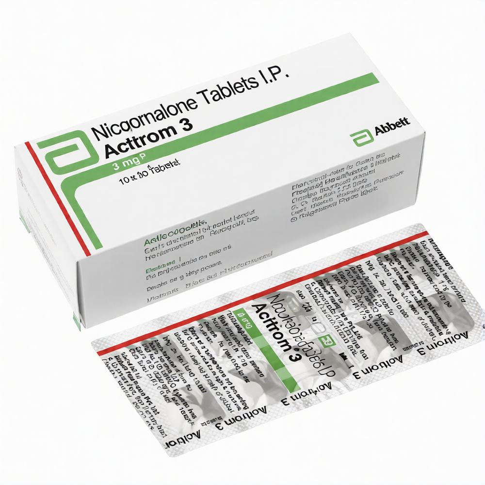 Acitrom 3mg - Nicoumalone Tablet