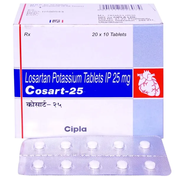 Cosart 25mg - Losartan Tablet