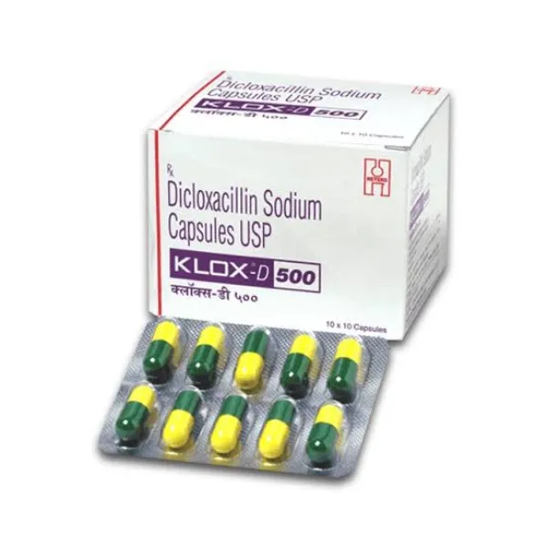 Klox D 500mg - DicloXacillin Capsule 