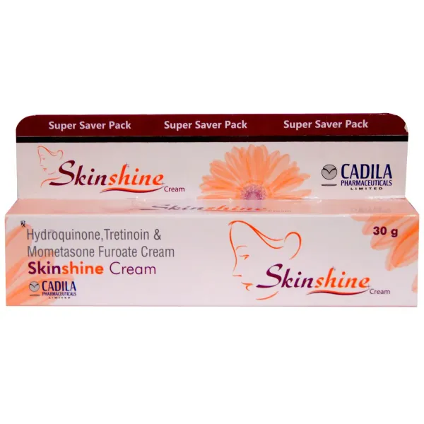 Skinshine 15gm - Hydroquinone/Tretinoin/Mometasone Cream 