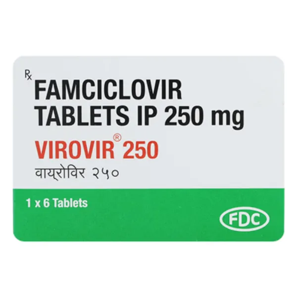 Virovir 250Mg - Famciclovir 250Mg Tablet