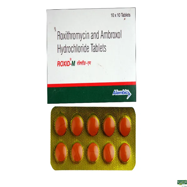 Roxid M Tablet - Roxithromycin/Ambroxol in Australia