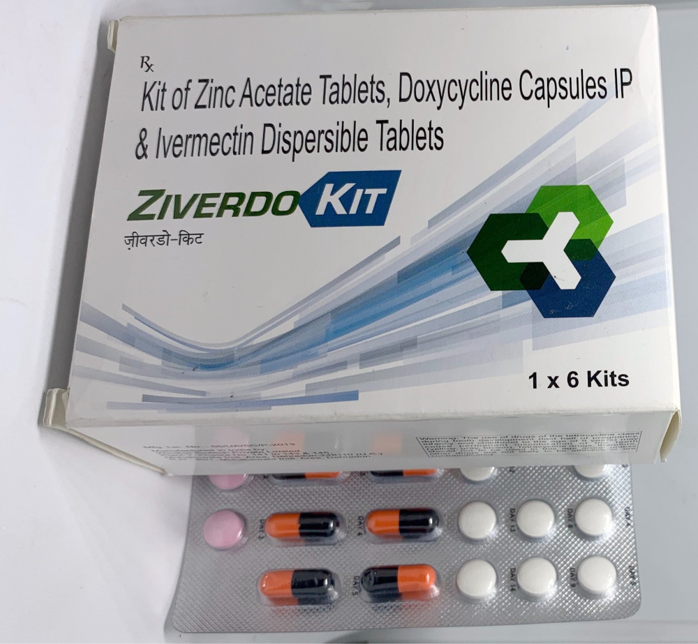 Ziverdo Kit - Ivermectin/Doxycycline/Zinc acetate